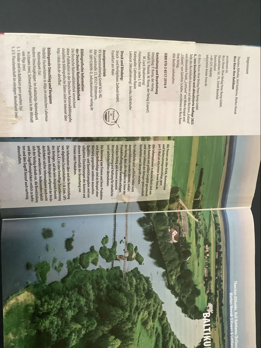 Libri: Reise know how Reiseführer Baltikum 2025 – Usato da Schwarzenberg LU venduto da lealea123 2