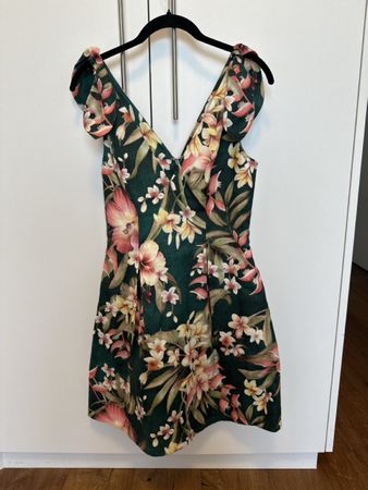 Zimmermann Short Sun Dress Green Multi Size 0