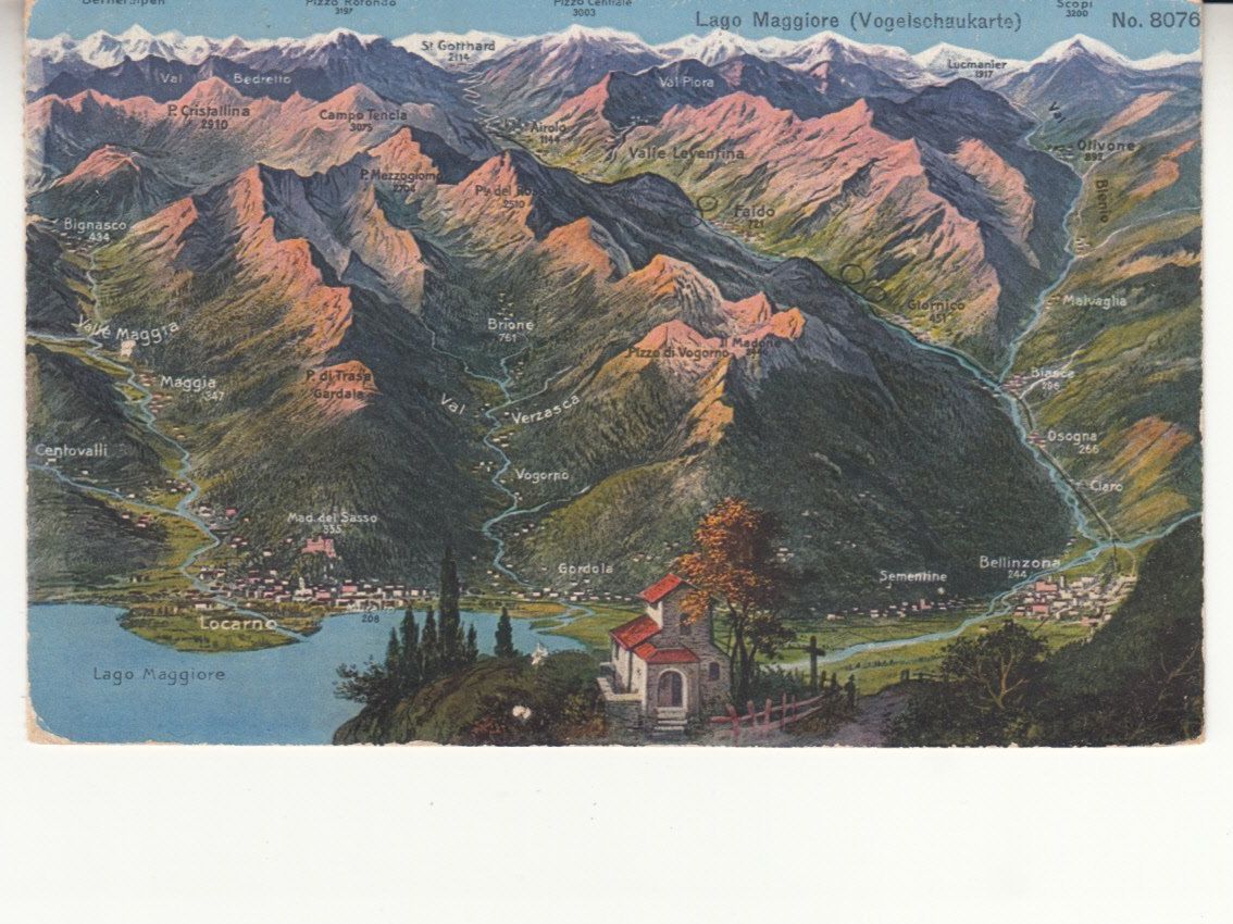 Cartoline postali: Lago Maggiore 1936 – Usato da Bürglen TG venduto da StampGraf
