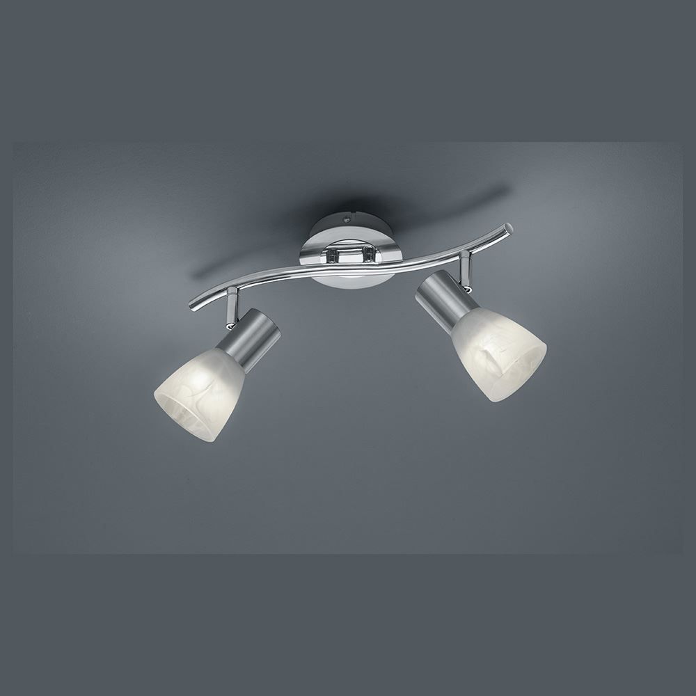 Lampade: LED Deckenleuchte, Nickel, 33 cm x 10 cm – Nuovo (secondo la descrizione) da Kreuzlingen venduto da Smart-Light