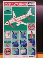 SWISSAIR SAFETY CARD A320