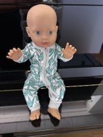 Pyjama für Puppe Grösse bis 43 cm