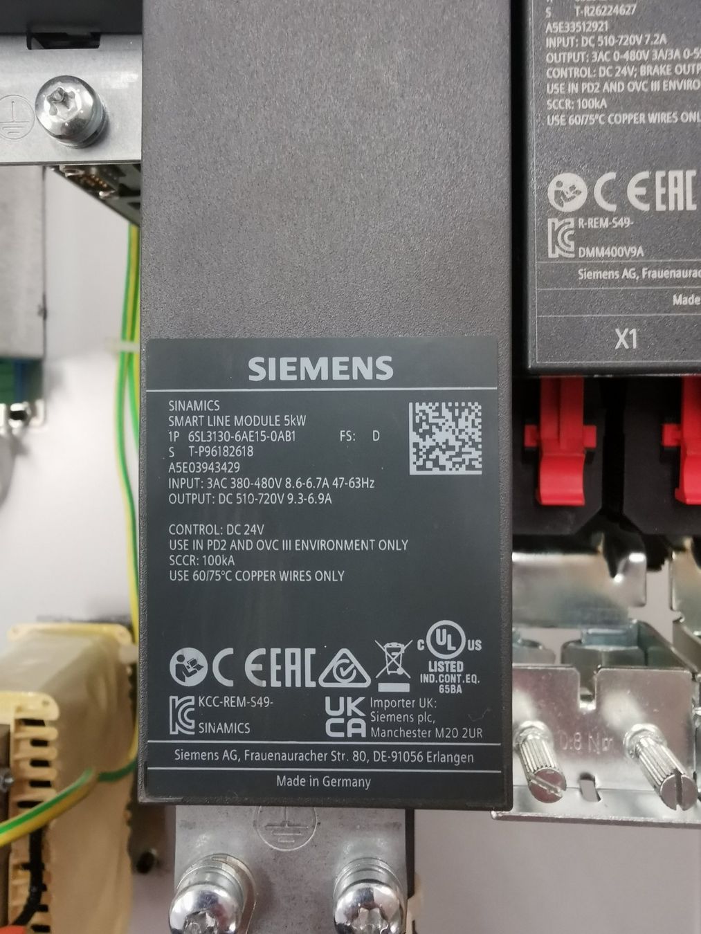 Siemens Componenti elettronici: Siemens Sinamics Power Module, Control Unit & DC Link! (48) – Usato da Niederlenz venduto da Chevy_V8 9
