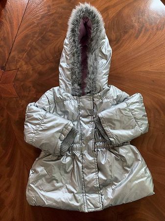 Warme Winter Schnee JACKE SILBER 80 cm - 18 Monate