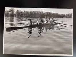 Historisches Ruderteam Ruderboot, Vintage Rarität um ca.1950
