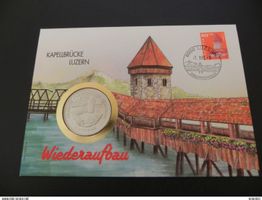 Münzbrief Äquatorial Guinea 1000 Francos 1994 Kapellbrücke