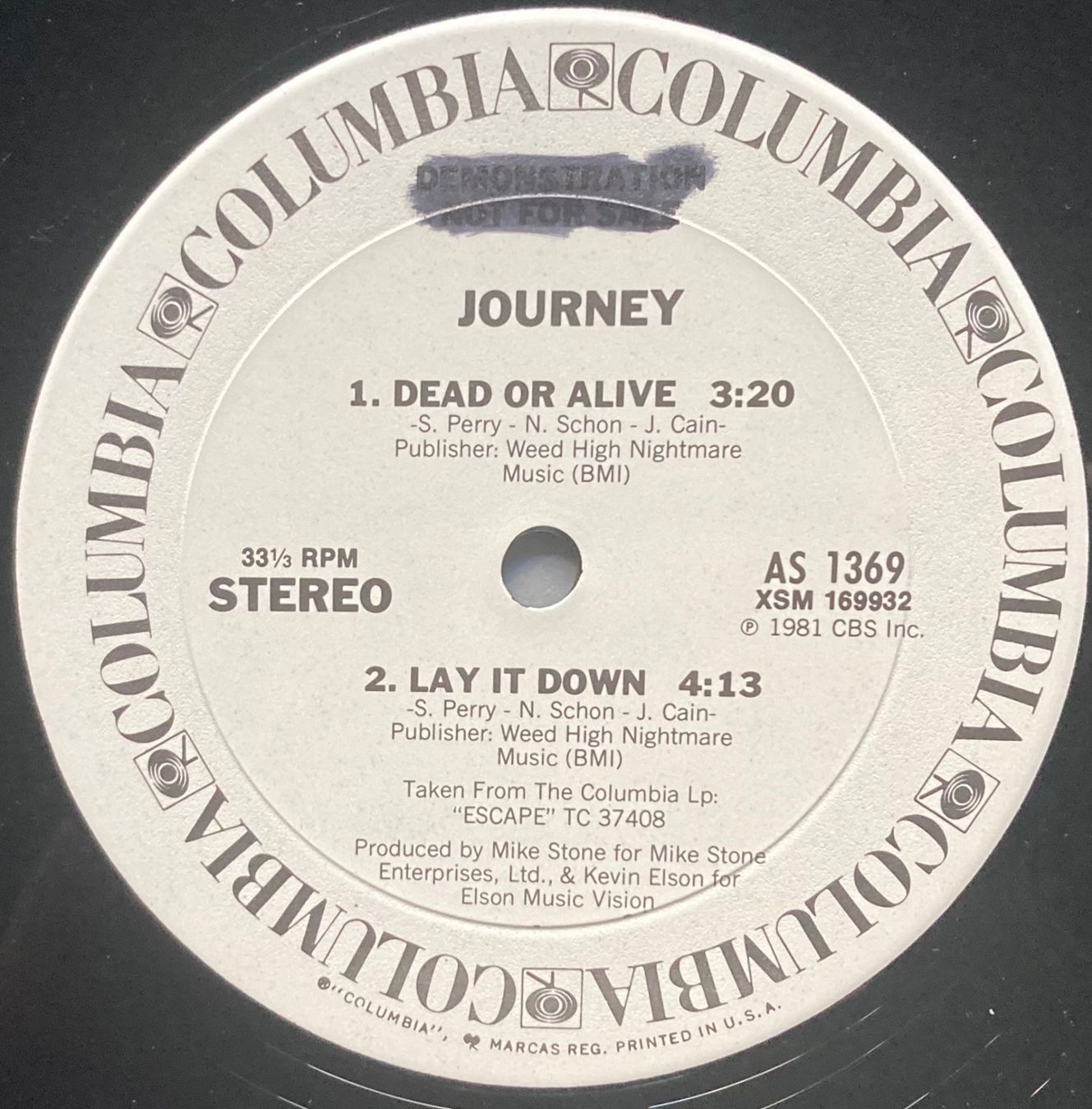 Dischi in vinile: JOURNEY - DEAD OR ALIVE / LAY IT DOWN / OPEN ARMS – Usato da Poliez-Pittet venduto da Newtown-Records 2