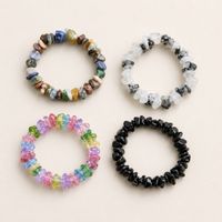 4er-Set Splitterperlen-Armbänder – Bunt & Schwarz – neu