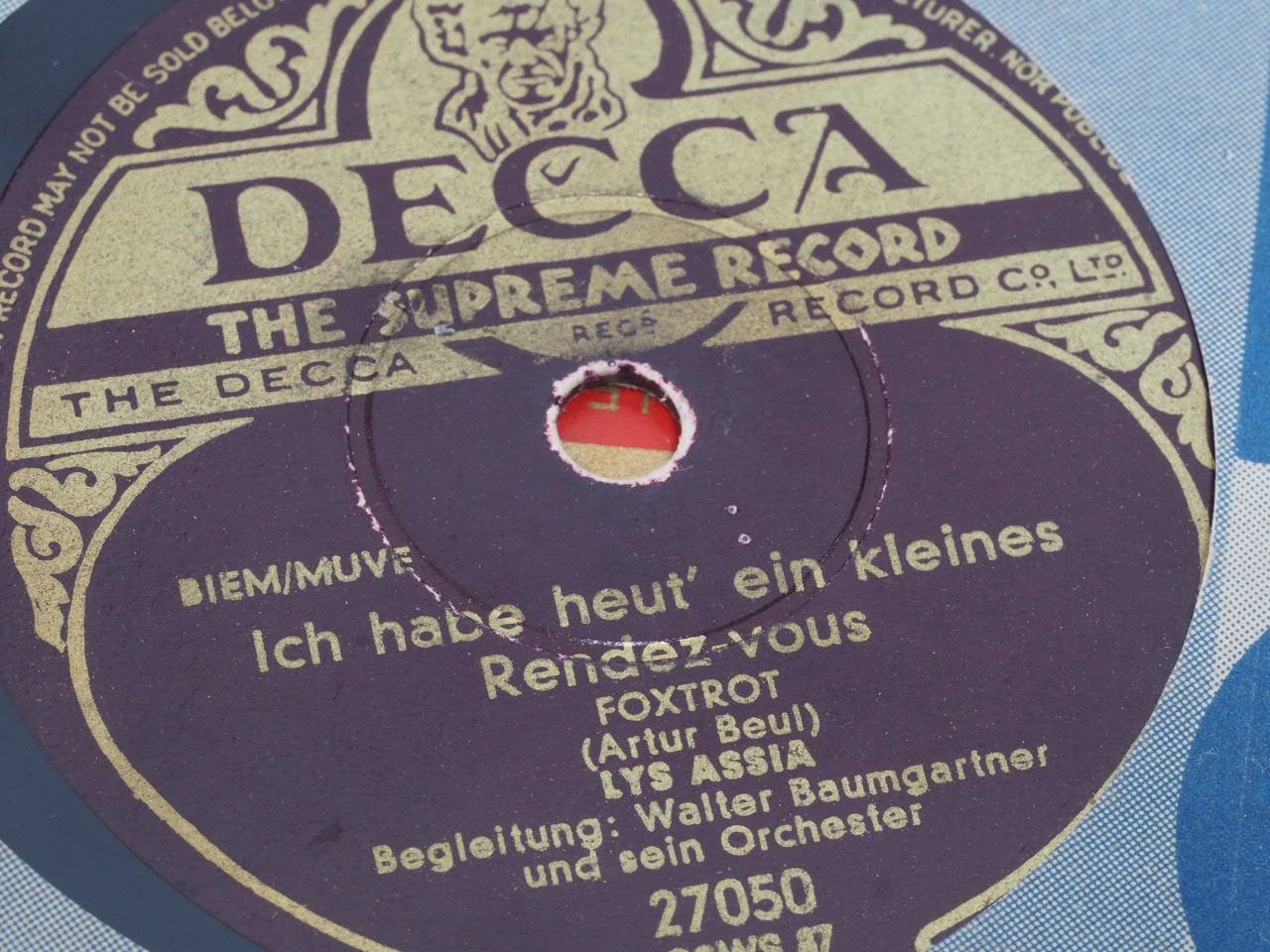 Schallplatten: DISQUES 78 TOURS – Gebraucht aus Lausanne von Leag 5