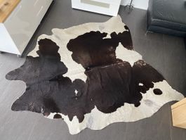 Kuhfell XXL, 200x230 cm, mit natürlichen Abnutzungen