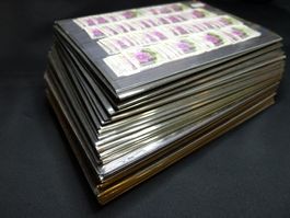 Schweizer Briefmarken Dubletten auf Steckkarten 2003-2005