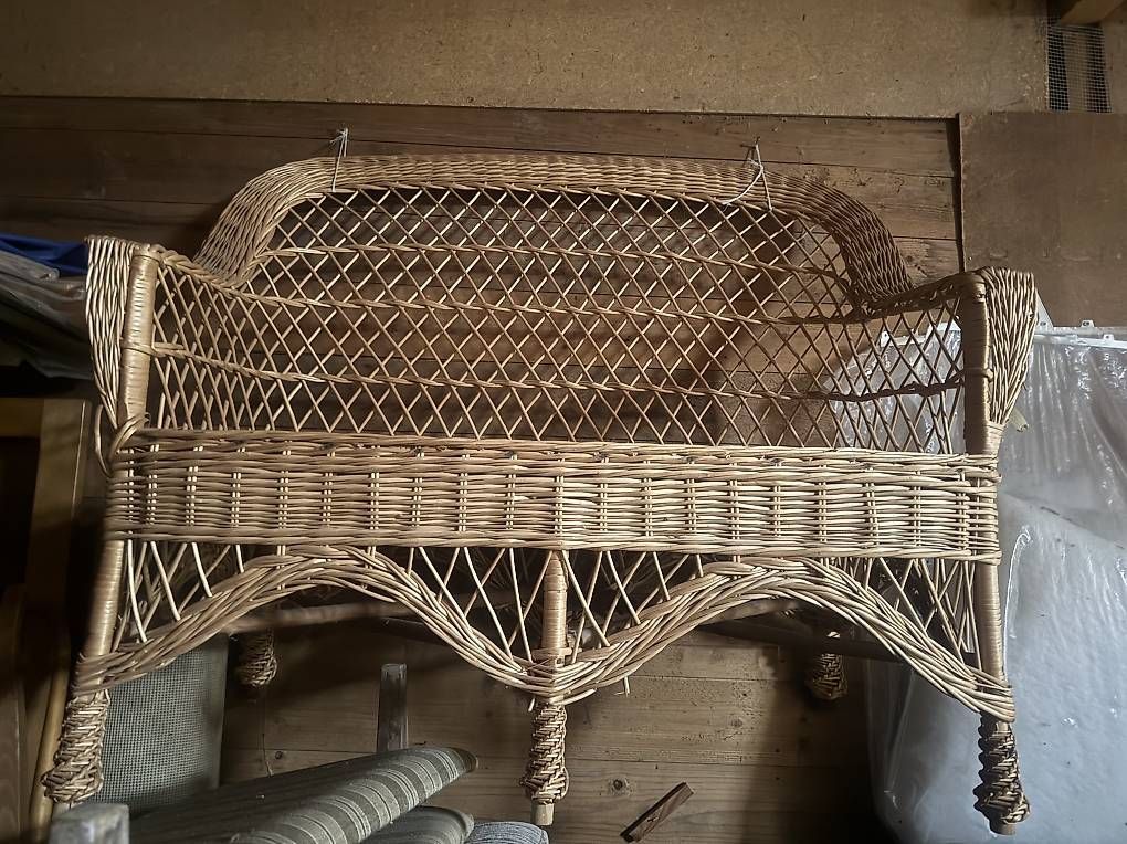 Sofas: geflochtenes Korbsofa / Weidesofa – Gebraucht aus Luzern von Lu66