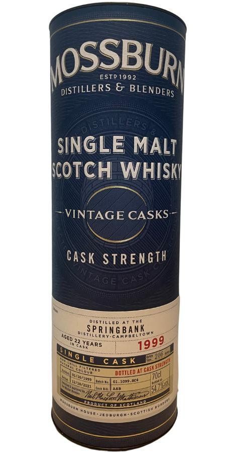 Springbank Bevande alcoliche: Mossburn Springbank 1999 – Nuovo e nell'imballaggio originale da Le Locle venduto da drinkshop