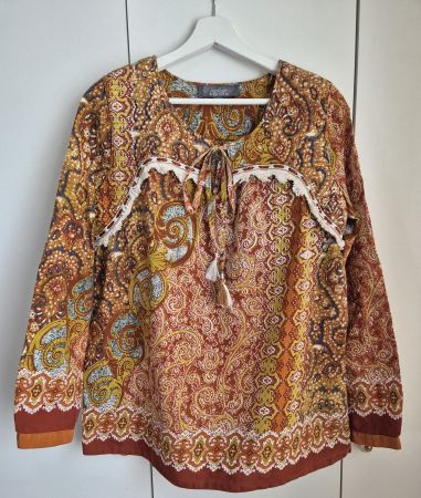 CACHET  🤎💛❤️  boho ethno langarm bluse  Grösse M/L