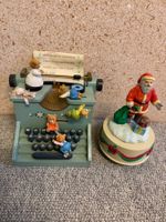 Spieluhren Weihnachtsmann und Schreibmaschine