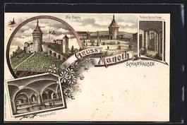 Litho Schaffhausen, Die Zinne, Munot, Ka