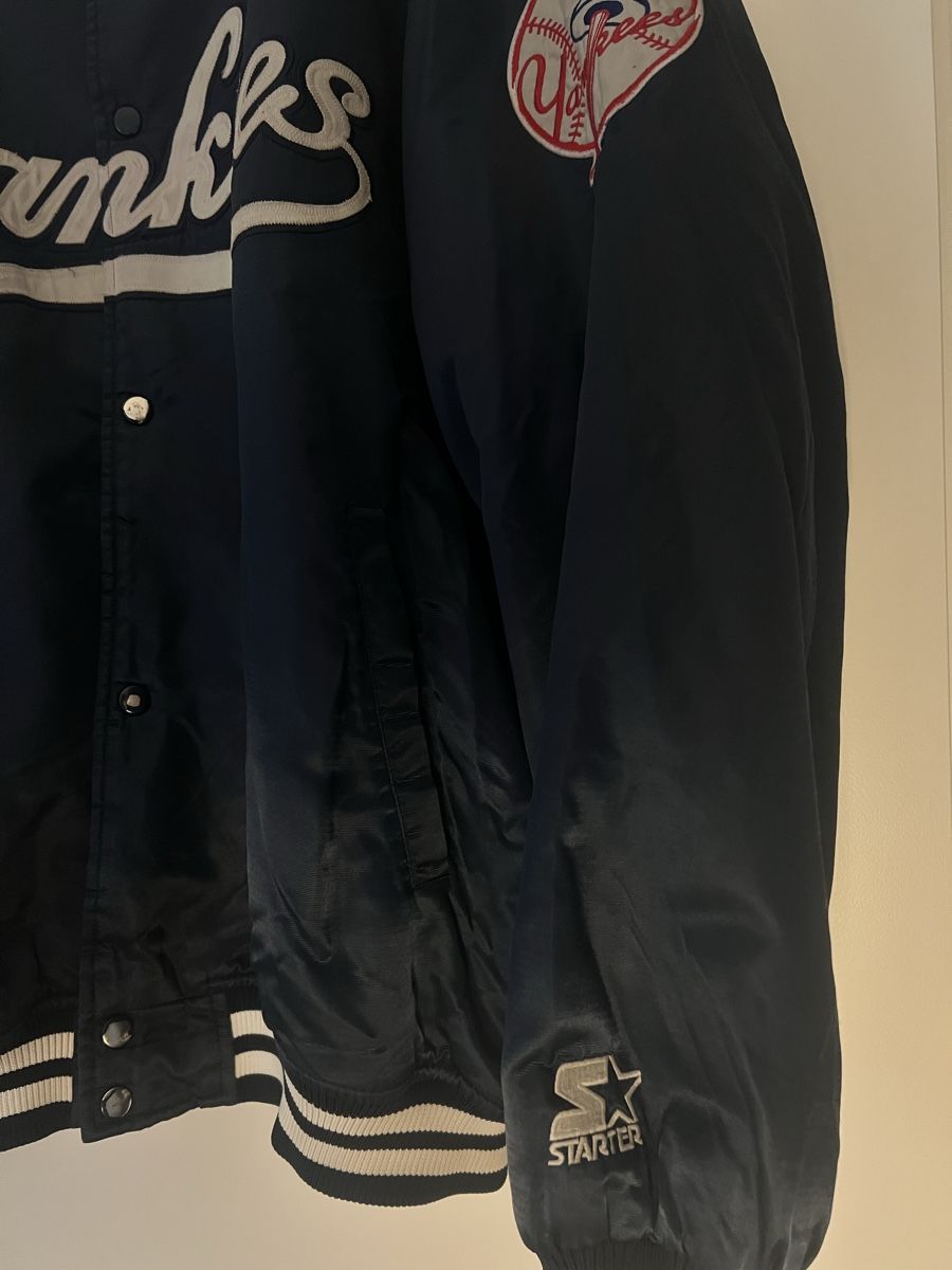 Starter Vestes: Vintage Yankee starter jacket - navy – D'occasion à Zürich par lennyschmied 2