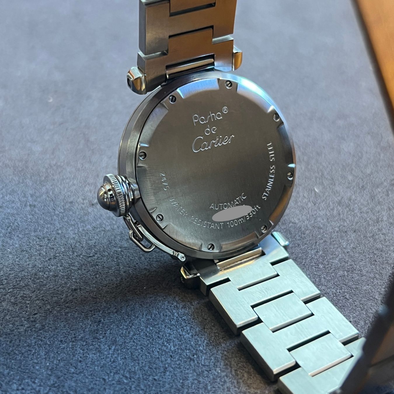 Cartier Montres: Cartier Pasha C Pink Dial Automatic W31058M7 – D'occasion à Carouge GE par Watchaser 4