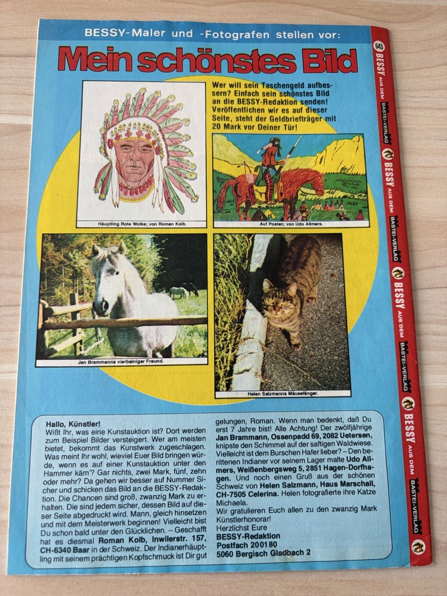 Fumetti: Bessy Bastei 1.Auflage Heft 643 – Usato da Kehrsatz venduto da Raboy 1