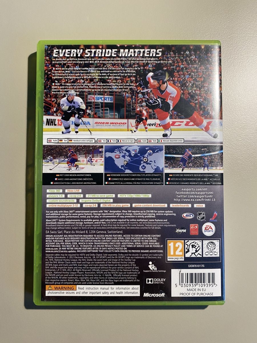 Microsoft Giochi: NHL 13 für Xbox 360 – Usato da Thunstetten venduto da Virus_33 2
