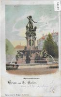 Gruss aus St. Gallen - Monumentalbrunnen