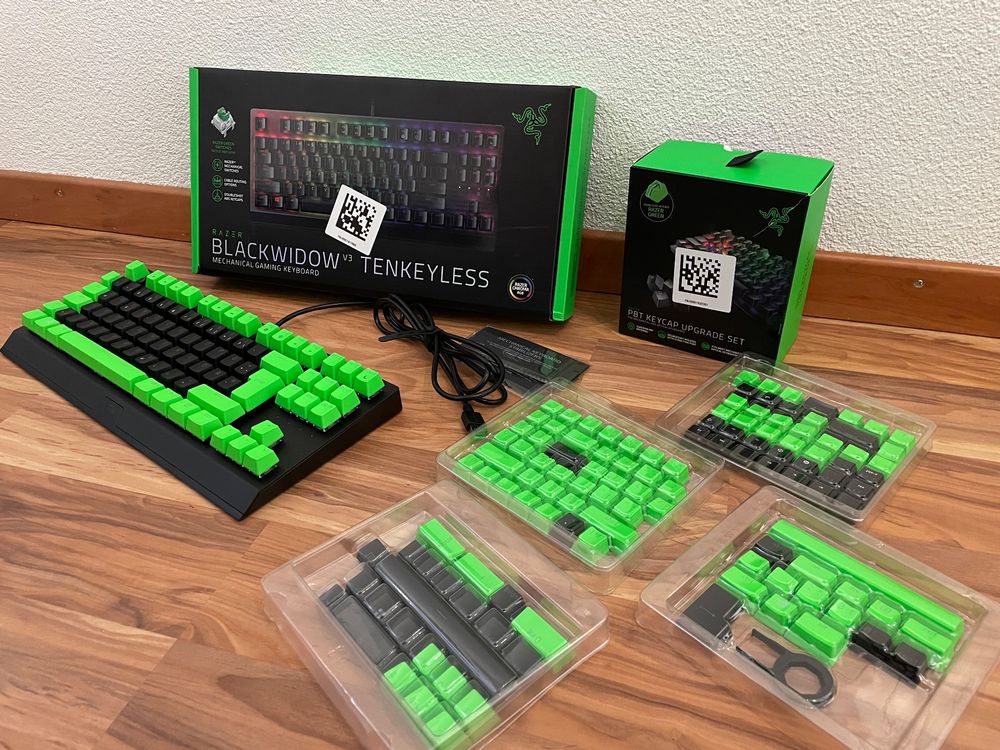 Razer Blackwidow V3 TKL + Green Keycaps Kaufen auf Ricardo