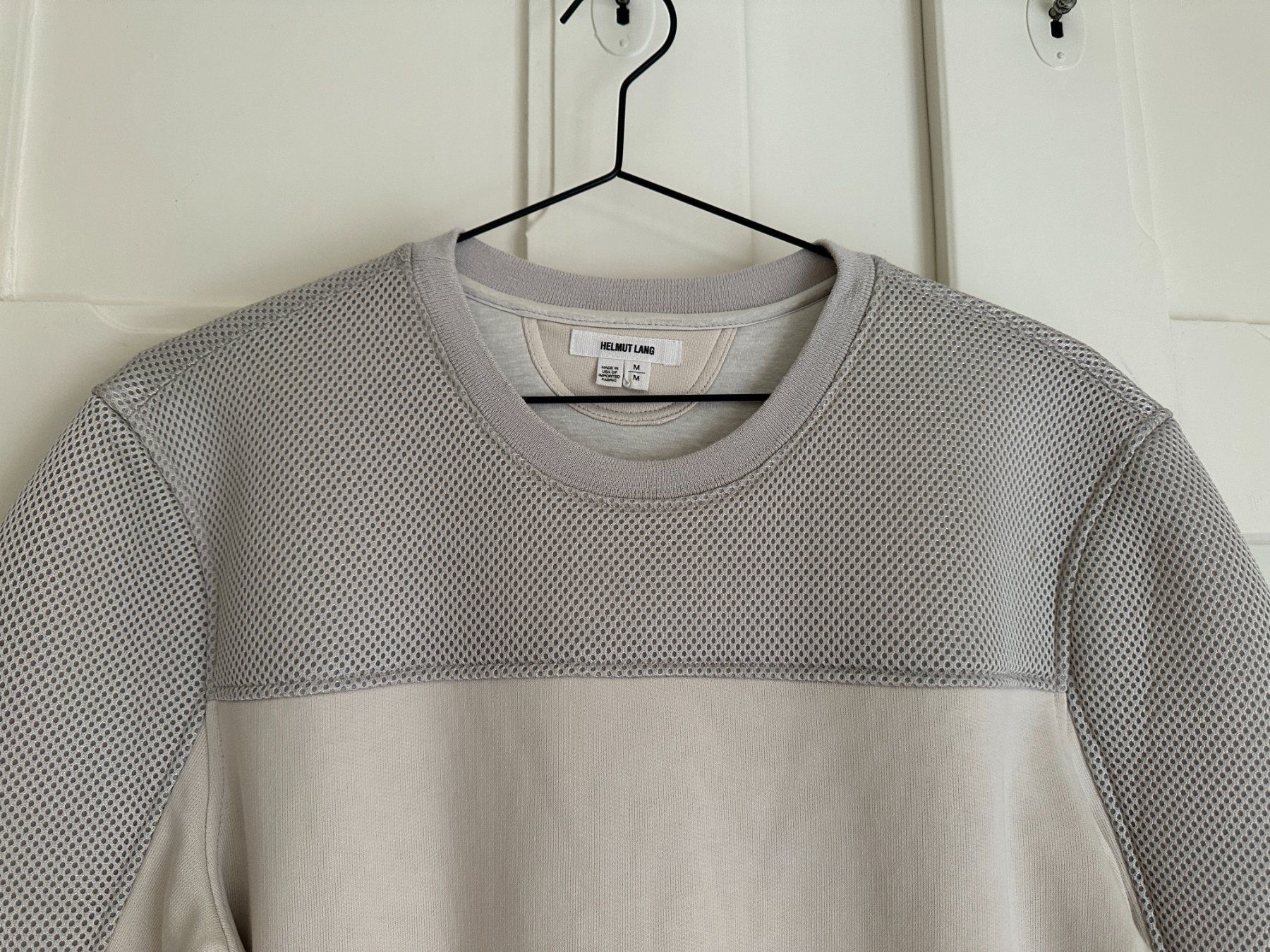 Helmut Lang Maglioni & Felpe: HELMUT LANG - Mesh Pullover beige M – Usato da Zürich venduto da Diazaio 1