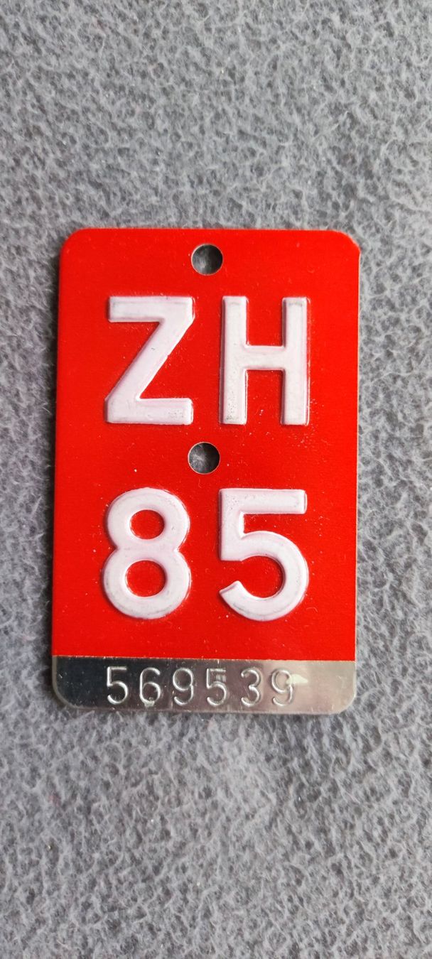 Insegne: Velonummer ZH 85 – Usato da Diessenhofen venduto da Oatman66