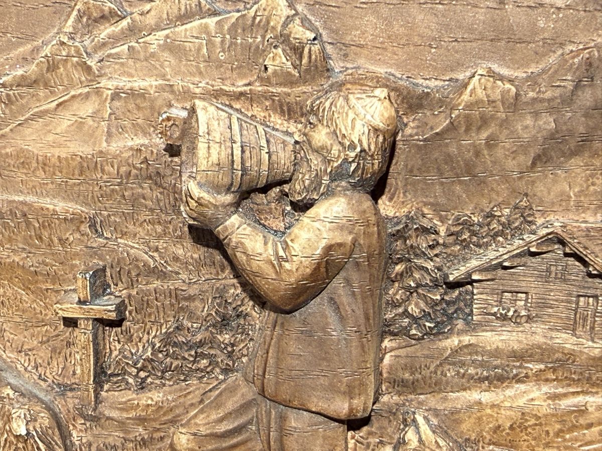 Sculture & Statue: Schweizer Schnitzerei mit Wappen, handgemacht  – Usato da schaffhausen venduto da VintAntik_1980 7