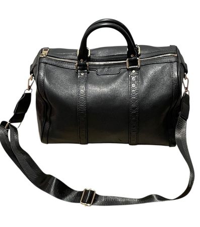 Gucci Boston Speedy Bandouliere - Black Leather