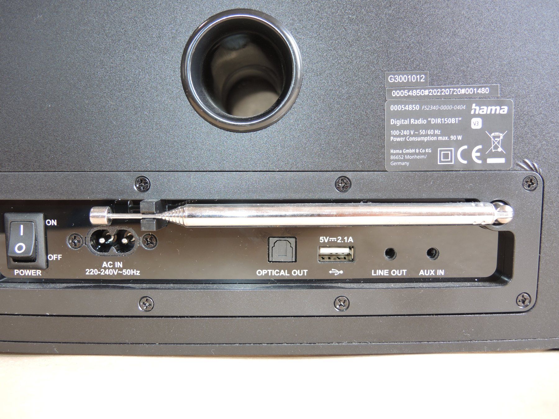 Hama Radio: Hama DIR150BT Digitalradio DAB+ mit Fernbedienung Bluetooth – Usato da Rorschach venduto da maeck8 8