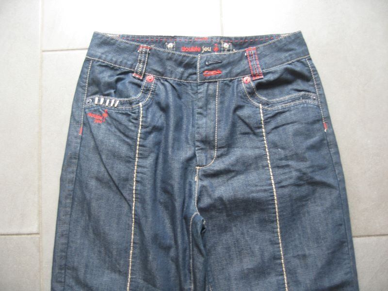 Pantaloni: Double Jeu beau pantacourt en taille 40CH! – Usato da Champlan venduto da baghera12 1