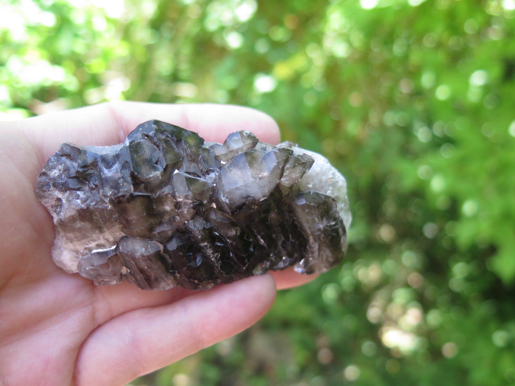 Mineralien & Heilsteine: Bergkristall var. Rauchquarz mit Castle – Gebraucht aus Schaffhausen von Yamakana51L8736OQ8 7