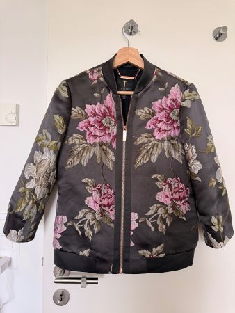 Ted Baker Embroidered Bomber Jacket Size 1 (size 36 EU)