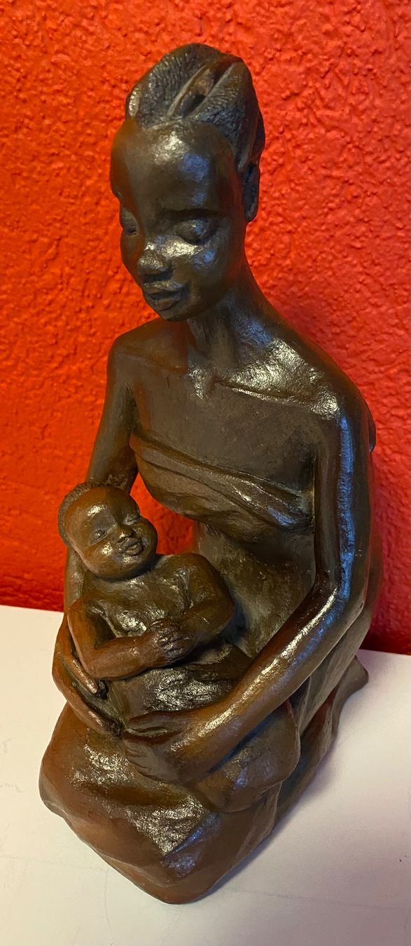 Sculture & Statue: Mutter mit Kind, Skulptur, Handarbeit Unikat .Keramik – Usato da Zäziwil venduto da Emlea 5