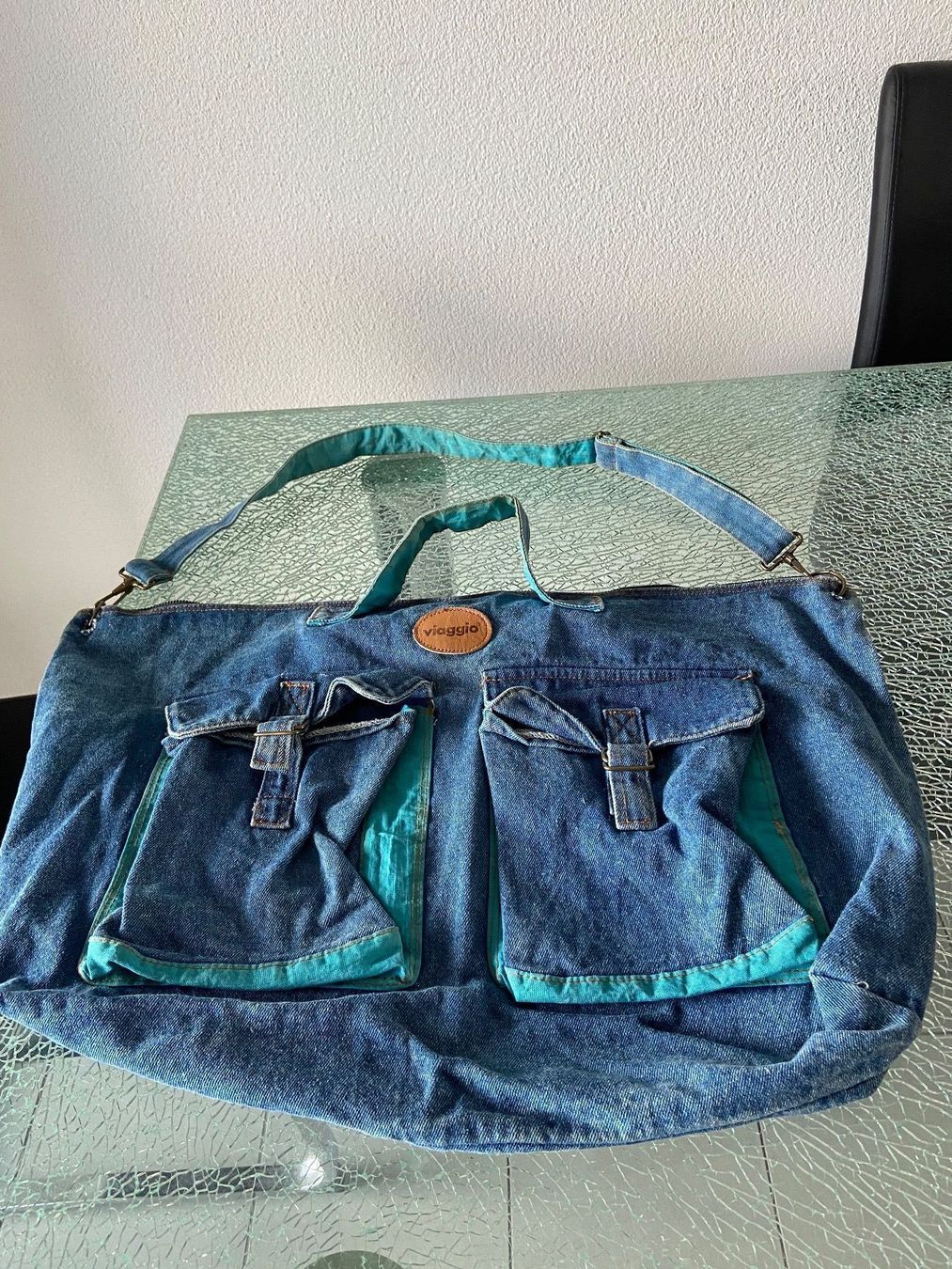 Borse da donna: Grosse leichte Jeans Reisetasche viaggio – Nuovo (secondo la descrizione) da Oftringen venduto da andrax