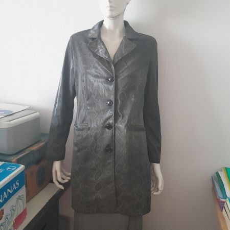 Schicker Damenblazer Schlangenmuster Gr. S, Herbstfarben