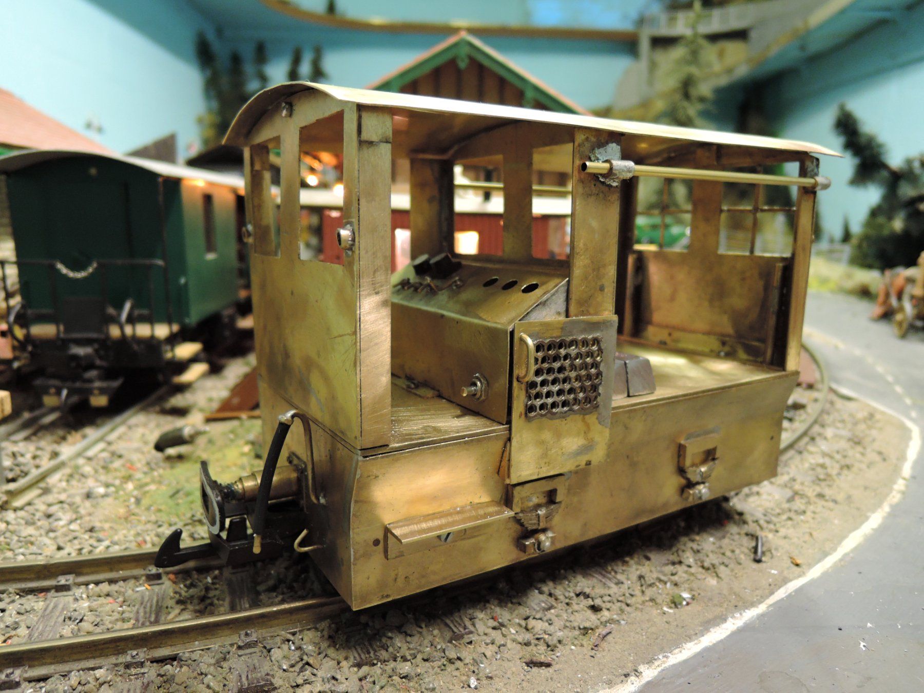 Modellini di ferrovie: RhB Lok (Traktor) Eigenbau aus Messing – Usato da Magden venduto da dbglgb 5