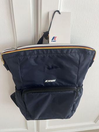 K-Way Rucksack dunkelblau mit Logo wie Neu
