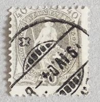 1257) 69E, Stehende Helvetia Vollstempel Kt 60