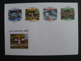 2000 Nr. J356-J359 auf FDC mit ET-Vollstempel selten