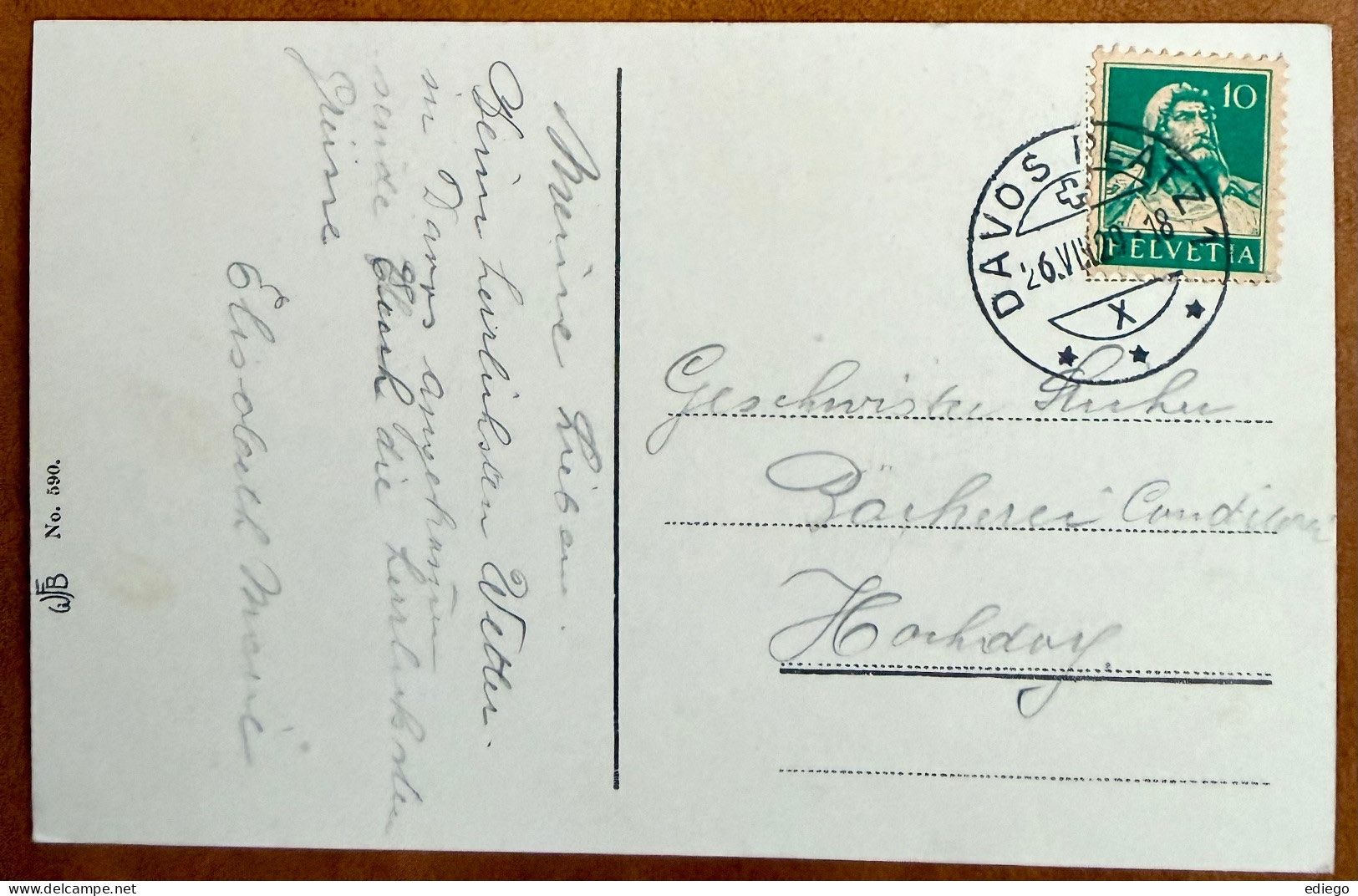 Cartes postales: Davos - Panorama 1929 – D'occasion à Lutry par Ediego 1