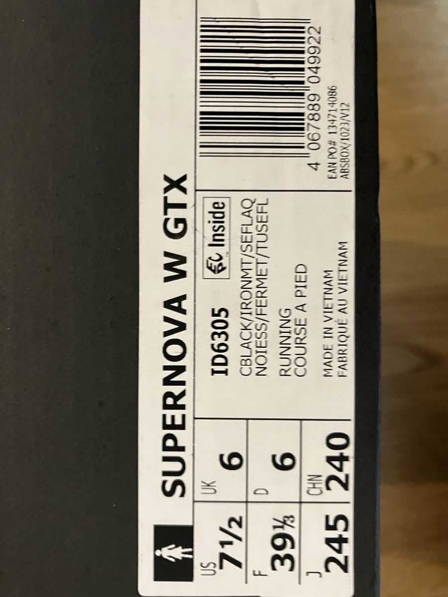 Scarpe da donna: ADIDAS Woman Supernova 39,5 – Nuovo (secondo la descrizione) da Werthenstein venduto da mon_5h62 1