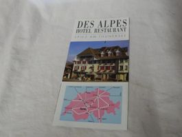PROSPEKT  SPIEZ  HOTEL RESTAURANT DES ALPES MIT PREISLISTE