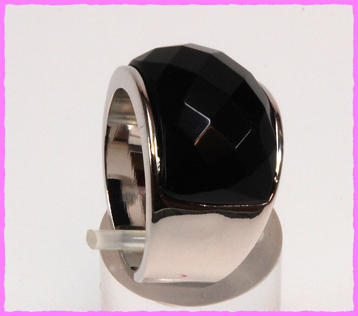 Anelli: Wow, breiter Ring mit Zirkonia – Nuovo e nell'imballaggio originale da Oberglatt ZH venduto da Diamond-Girl 1