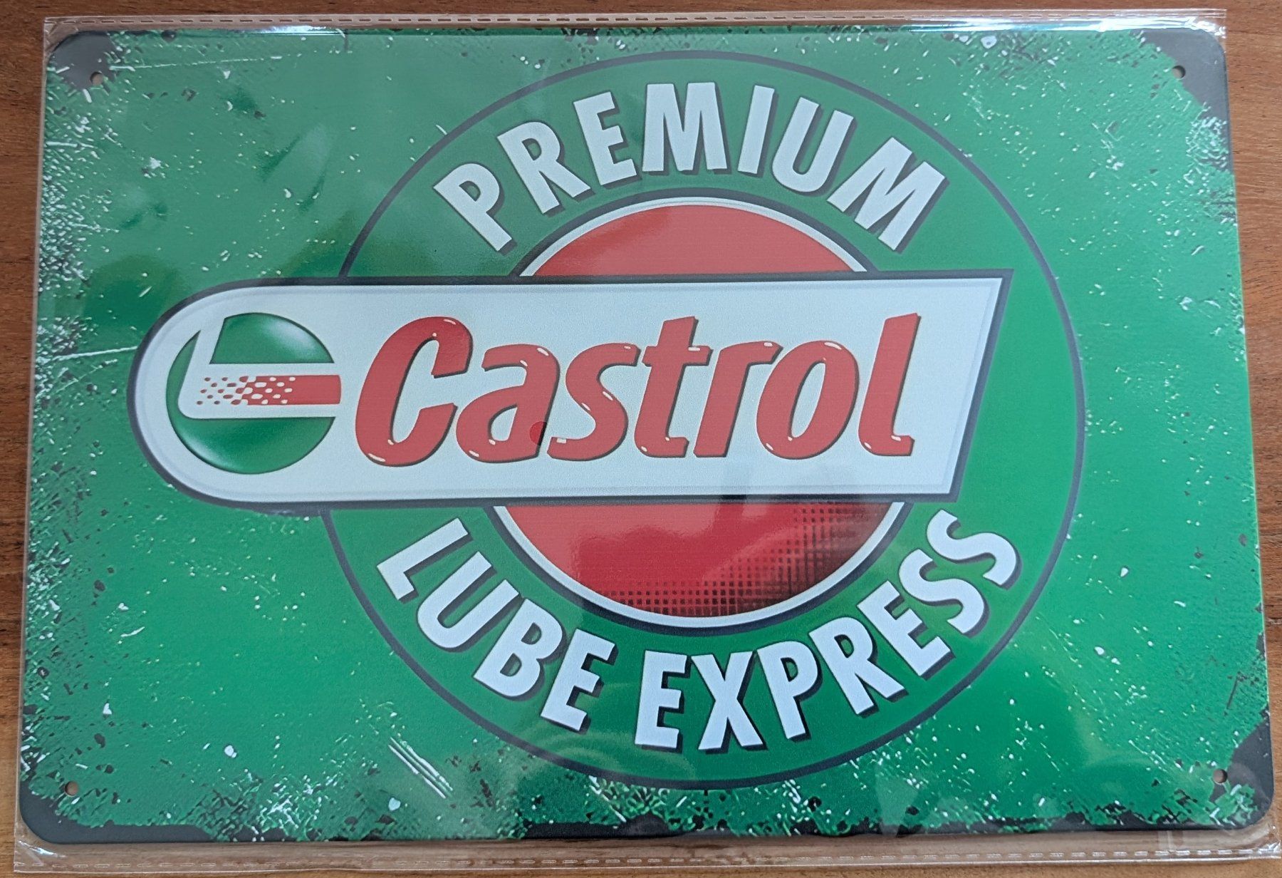 Castrol Insegne: Castrol / A4 Blechschild /Deko-Schild, neu originalverpackt – Nuovo e nell'imballaggio originale da Zürich venduto da Milk-and-Chicken
