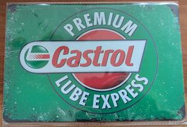 Castrol / A4 Blechschild /Deko-Schild, neu originalverpackt