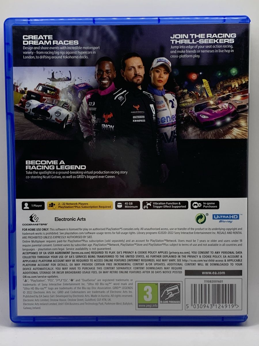 Sony Spiele: Grid Legends - PS5 – Gebraucht aus Ostermundigen von RG-Collector 1