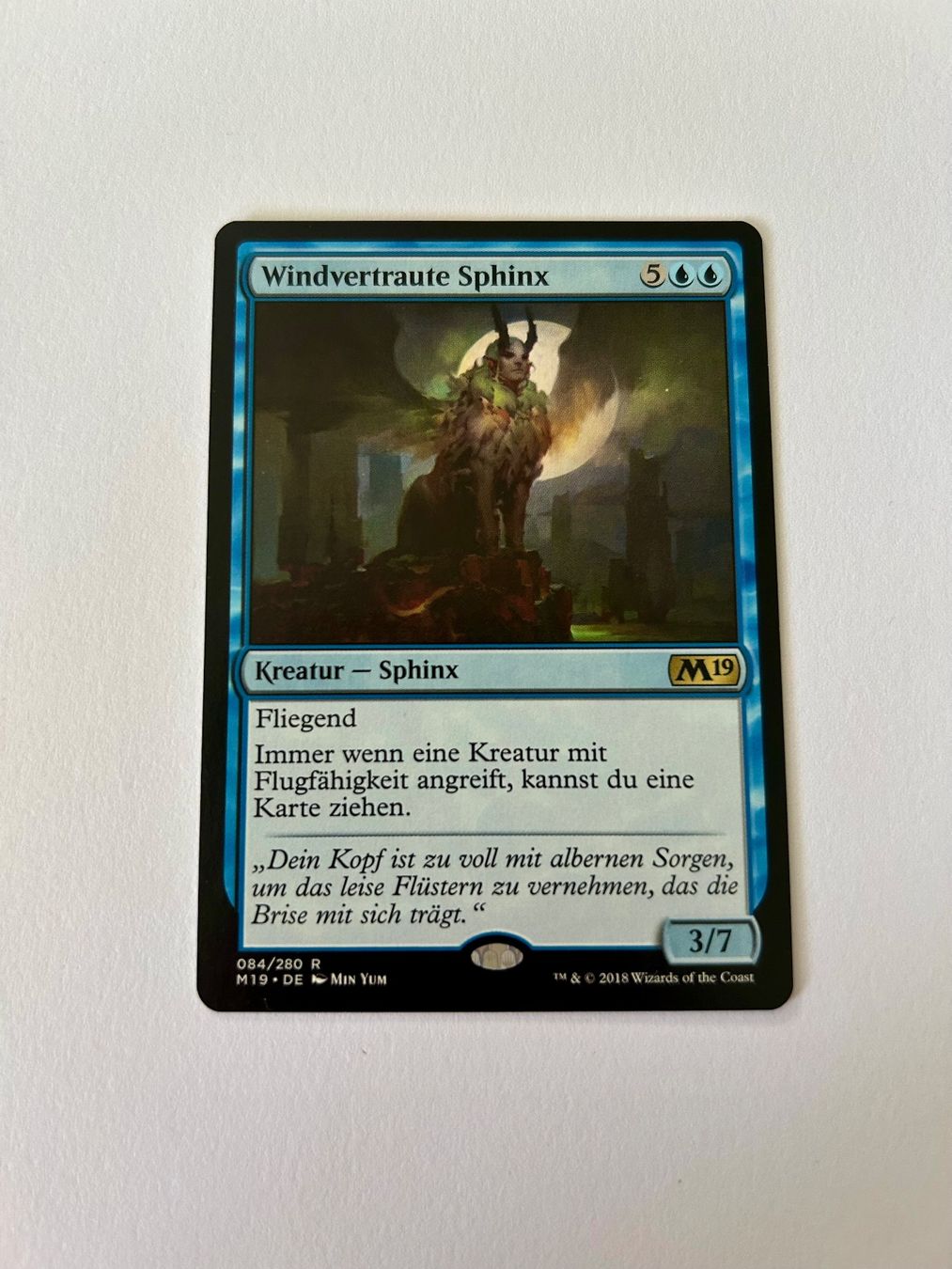 Magic The Gathering Carte collezionabili: MTG - Windvertraute Sphinx - M19 - DE – Usato da Wangen an der Aare venduto da SG94