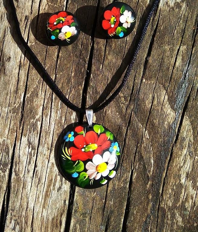 Altri gioielli: Ensemble collier et boucles d'oreilles fleuris – Nuovo e nell'imballaggio originale da Chamoson venduto da OkGeo 2